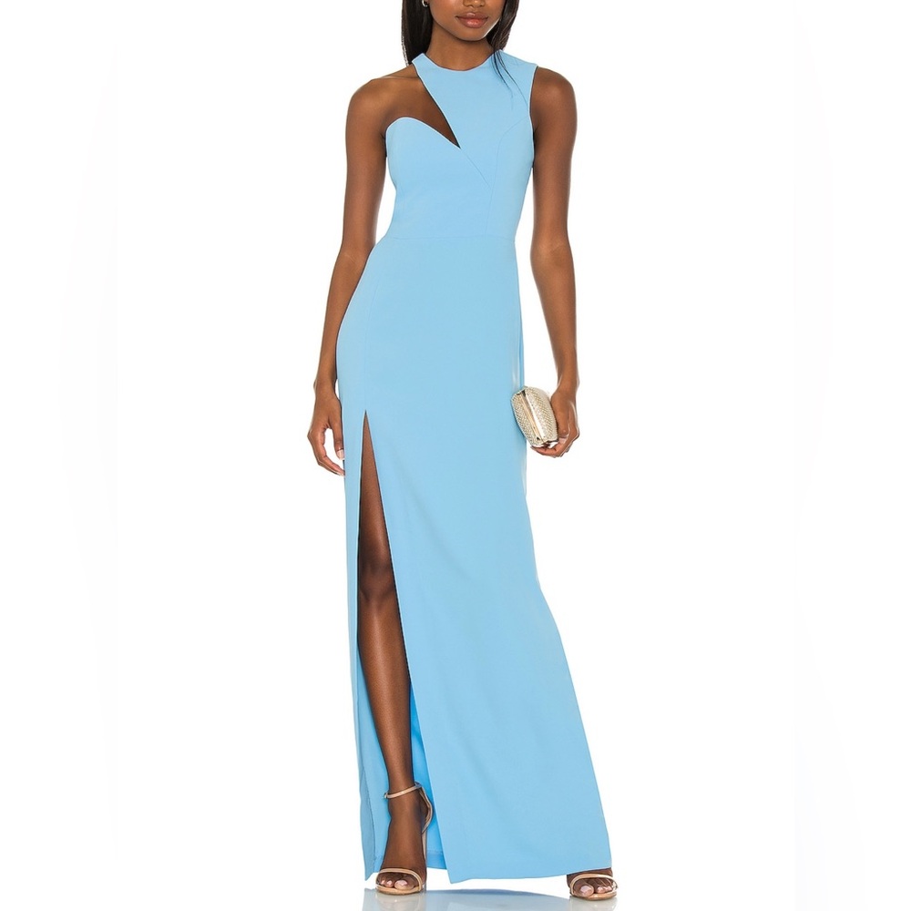 Amanda Uprichard Blue Maxi Dress
